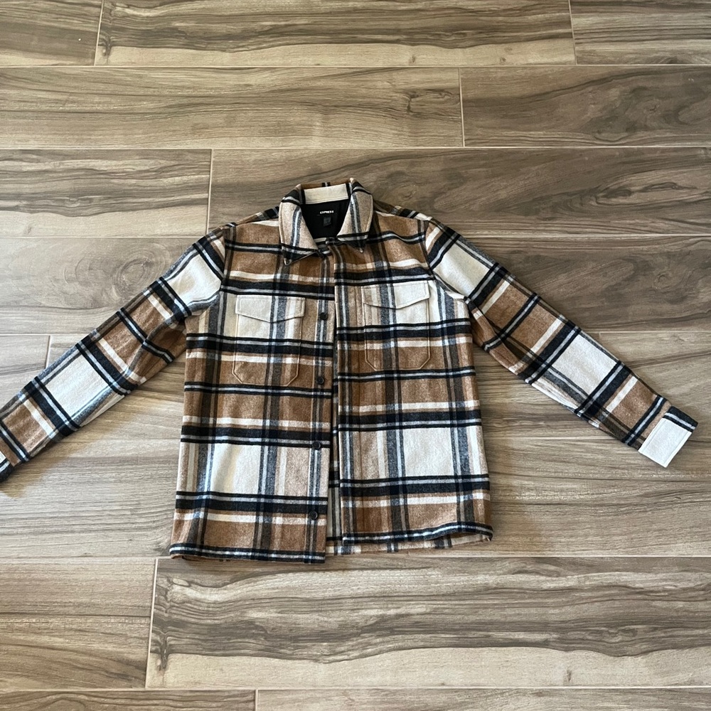 Express Plaid Coat